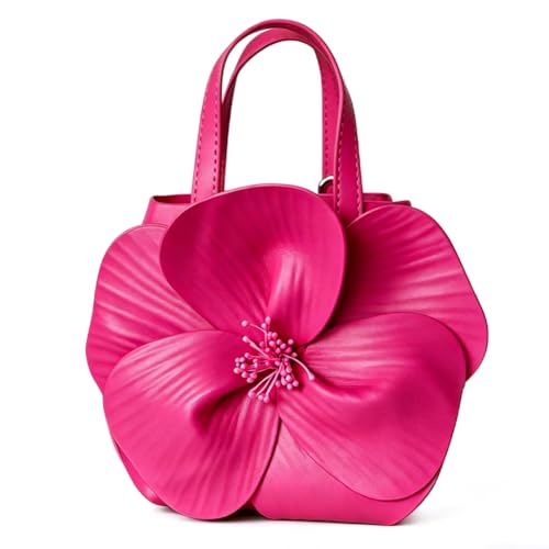 Image of Mini Flower Evening Purse Floral Clutch Purses for Women PU Leather Evening Handbag with Chain Wedding Party Prom