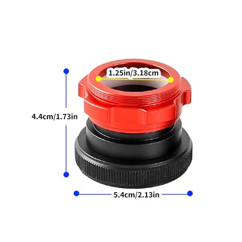 Adaptador de ocular coaxial con textura de metal de alta precisión para telescopio 4