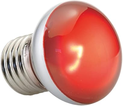 EXO TERRA GEX EXOTERRA Heat Glow Nano PT2143 Infrared Spot Lamp 25W Red Light Night and Day Collection Type Spot Lamp for Lizards and More