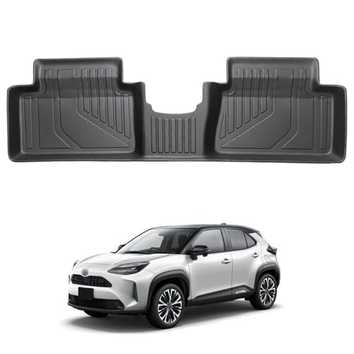 フロアマット ヤリスクロス/新型ヤリス 対応 2列目カーマット トヨタ ヤリス MXPH10 PA10 PH15 PA15 KSP210 ヤリスクロスMXPB10 PJ10 PB15 PJ15専用設計 TPE素材 防水 滑り 防止 耐汚れ 取付簡単 (2列