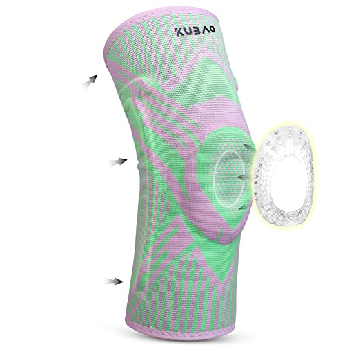 KUBAO Youth Knee Pads Wrestling Women Knee Compression Sleeve Torn Meniscus Knee Brace For Women Patella Subluxation Knee Brace Knee Support For Sports Knee Padding Green XL