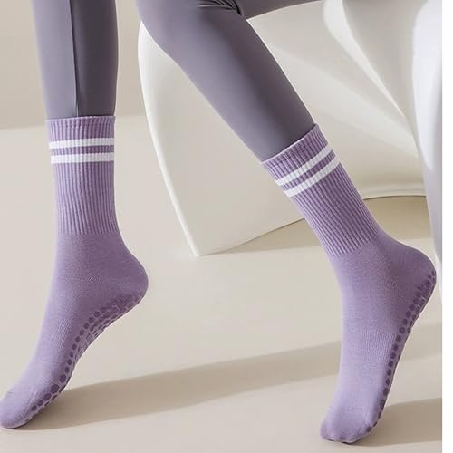 Yoga Socks Silicone Non-slip Bottom Women's Mid-tube Socks Fitness Socks Dance Pilates Socks Professional Sports Socks4