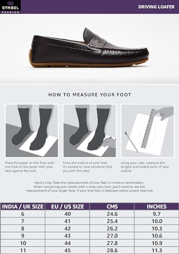 Image of Symbol Premium Mens Smart Casual Driver Leather Shoes (Loafers)