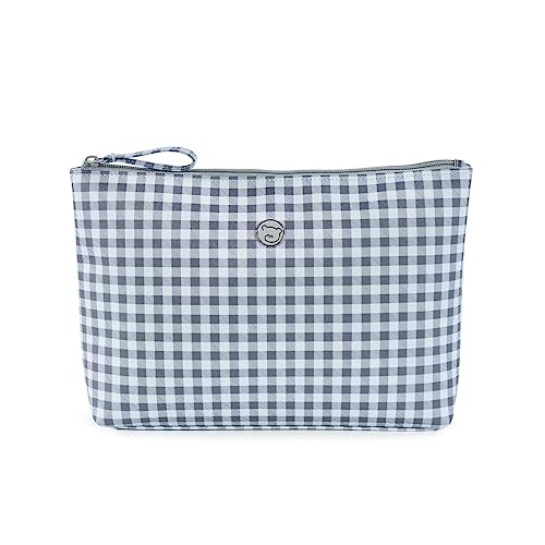 Pasito a pasito. Neceser de Bebé Together. Bolso Organizador Pequeño para Accesorios de Aseo e Higiene del Bebé. Práctico y Cómodo de Llevar. Color Azul/Gris