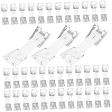 TOPPERFUN 50 Stück Aluminium Bandage Clips Elastische Verbandschnallen Langlebige Verband Verschluss Klammern für Sicheren Sitz Elastischer Mullbinden und Fixierbandagen