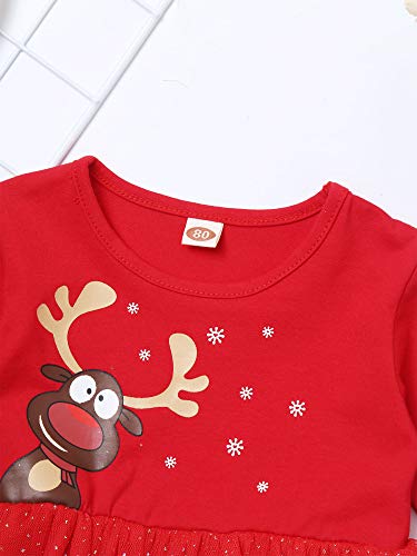 IEFiEL Vestito Natale Bambina Abito Natalizio