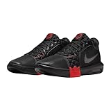Lebron Witness 8 Basketball Shoes (FB2239-005, Black/University Red/White) Size 10