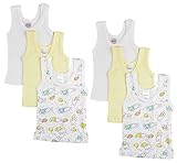 GI District Baby Sleeveless Tank Tops 100% Cotton Shirts, Short Sleeve Tees 0-24 Months Boys, Girls,