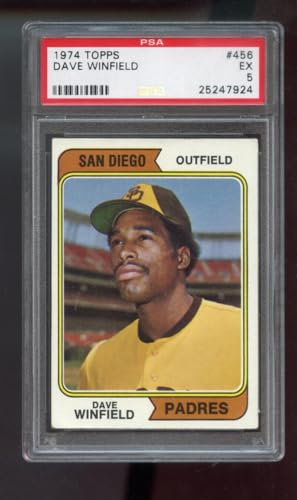 1974 Topps #456 Dave Winfield Padres ROOKIE RC EX PSA 5 Graded Baseball Card MLB