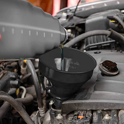 image for Zxglxinyao 6 Pcs Automotive Funnel Set, Wide Mouth Fuel and Oil Funnel