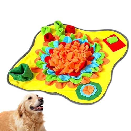 犬用スナッフルマット 犬用スナッフルマット 犬用スナッフルマット犬用噛むおもちゃ 犬用パズルフィーダー インタラクティブな犬用パズルおもちゃ 自然な採餌スキルを養うおやつ分配犬用おもちゃ スローフードトレーニング