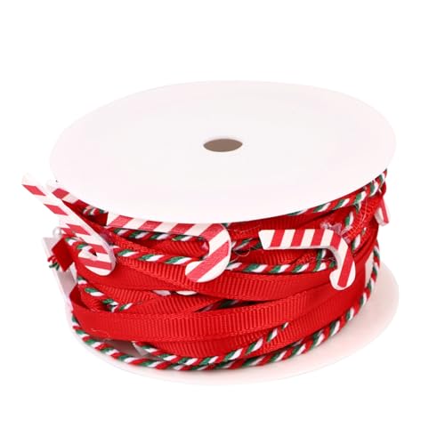 Housoutil Cinta Decorativa Navideña de Manualidades DIY Resistente y Práctica para Envolver Regalos y Decorar Árbol de Navidad