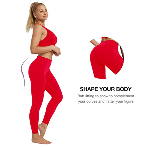 SP3LOPS Yoga Pants with Pockets for Women High Waisted Tummy Control Women's Buttery Soft Yoga Workout Leggings Running Pants4