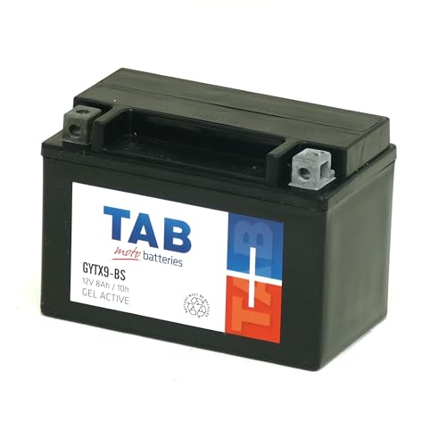 TAB GYTX9 BS Batería gel para Motocicleta, 12V, 8Ah, 120A, 150x87x105mm, Sin Mantenimiento equivala a YTX9 BS