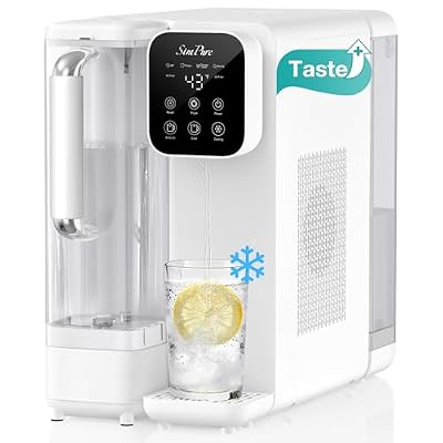 SimPure Y11C UV Cold Reverse Osmosis Water Filter Countertop, 6-Stage RO Water Filtration System, Water Purifier with Portable Water Pitcher, Temperature Adjustable 43-59°F, No Installation