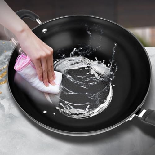 Wok antiadherente de hierro negro 13.4 pulgadas miniatura 5