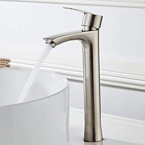 Robinet de cuisine mitigeur évier en acier avec grand bec - 5
