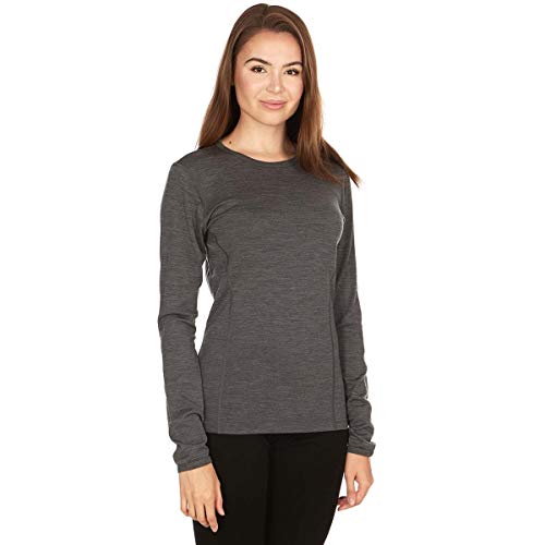 Minus33 Merino Wool 802 Moriah Women's Lightweight Crew Charcoal Grey XXXL