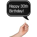 "30th Birthday - 31-pc Selfie Props with 8 x 10-Inch Sign, 45 Adhesive Pads, 35 Sticks - Dirty 30 Photo Booth Props" - Image 3