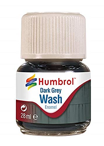 Humbrol AV0204 Enamel Wash Dark Grey 28ml Washes