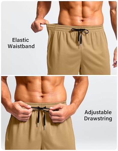 Image of G Gradual Men's Athletic Workout Shorts with Pockets 5 inch /7 inch /9 inch Lightweight Quick Dry Gym Basketball Running Shorts for Men