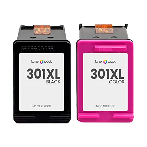 TONER PACK 301XL Remanufacturado para HP 301 XL 301XL Cartuchos de Tinta para HP Deskjet 1000 1010 1050 1510 2050 2050A 2510 2540 3050 Envy 4500 4502 4503 5530 Officejet 2620 2622 (1 Negro, 1 Color)