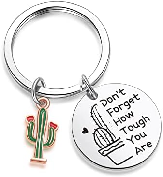 ZNOSVEI Cactus Keychain Encouragement Keychain For Women Cactus Decor Keychain