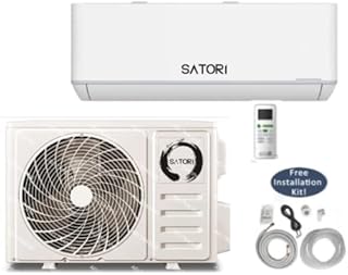 ensō- Ductless Wall Mount Mini Split System Air Conditioner & Heat Pump Full Set, 12000 BTU 110V