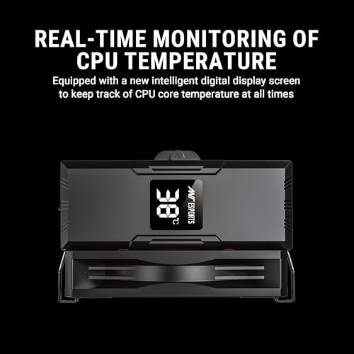 Ant Esports ICE- C612 Digital CPU Cooler/CPU Fan with LED Temperature Display| Support Intel - LGA1700 / 115X / 1200 AMD - AM5 / AM4 - Image 6