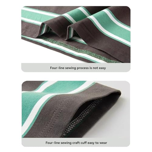 Boys Striped Short Sleeve T Shirts Crew Neck Cute Loose Fit Tshirts Tops Summer Casual Sport Funny Tees Outfits3