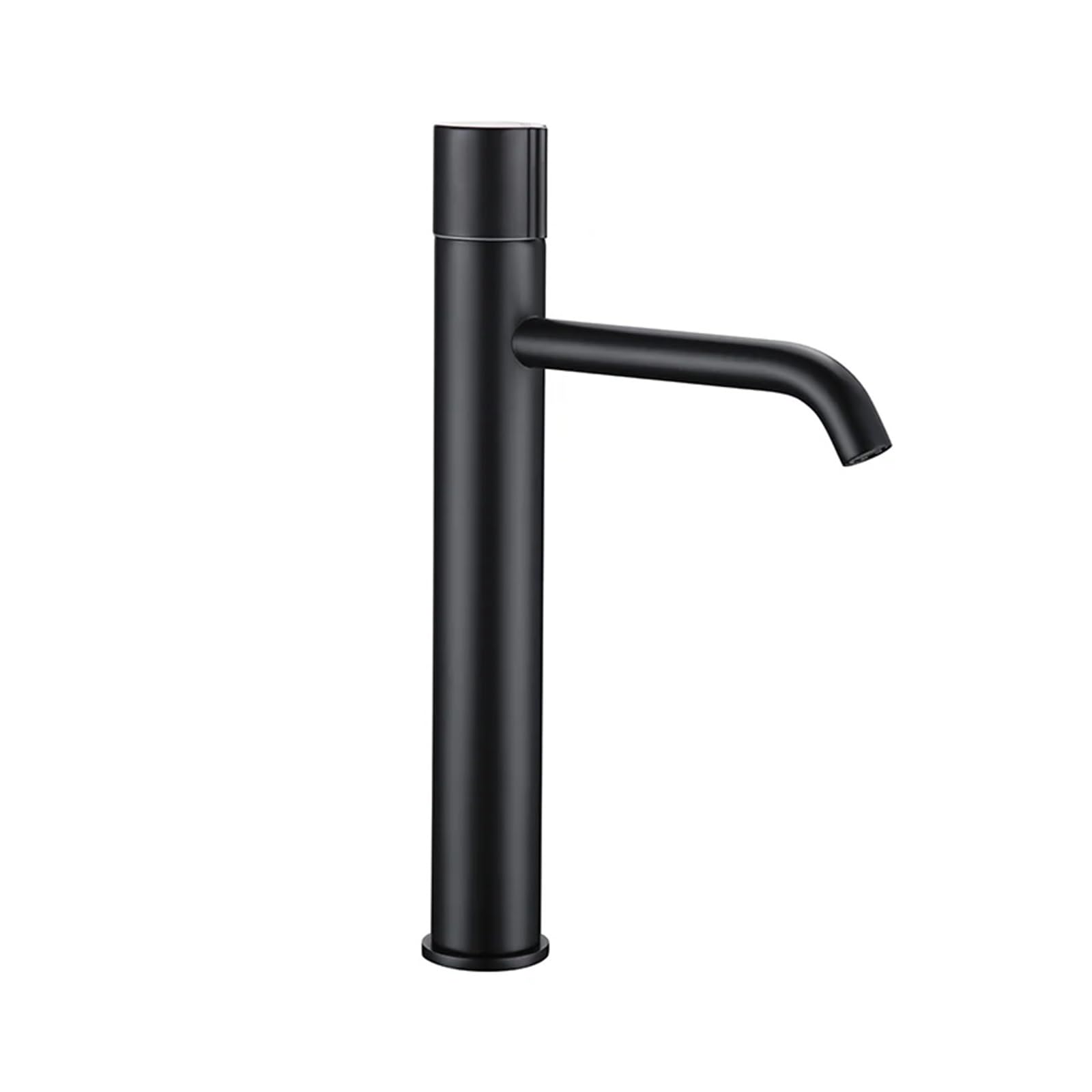 Robinet de lavabo de salle de bains haut de gamme noir mat eau chaude et froide