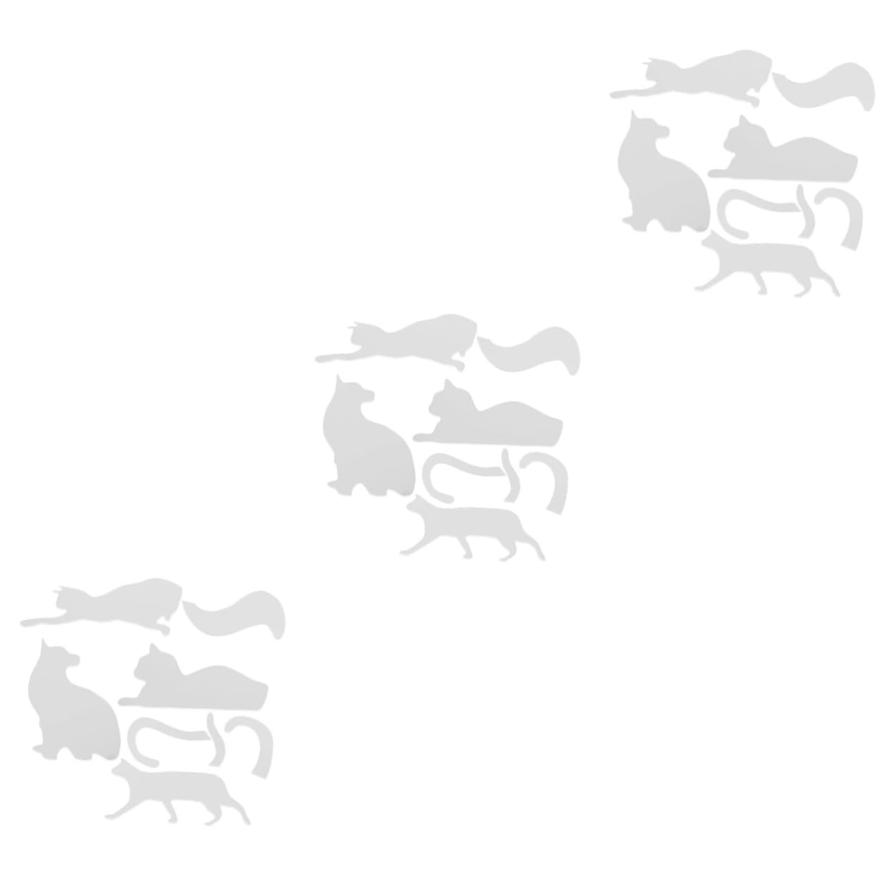 Operitacx 3juegos Plantilla Acrílica Para Acolchado De Regla De Costura Diseño De Gato Herramientas De Manualidades Para Aficionados Al Acolchado Bordadura