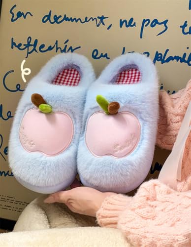 Winter Warm Home Slippers for Women Fluffy Cute Cartoon Indoor/Outdoor Slipper Non-Slip Fun House Slip-On Shoes2