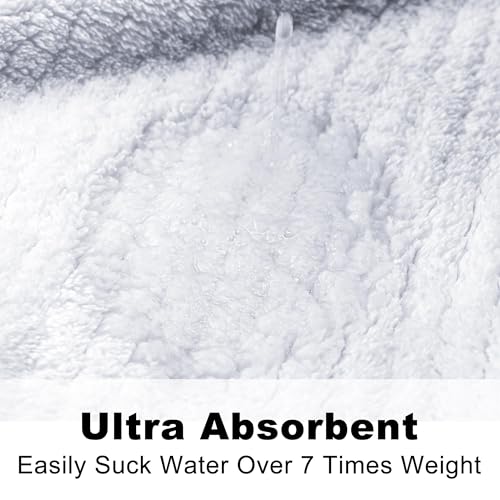 Men's Shawl Collar Bathrobe, Soft Long Towel Robe for Men - Super Absorbent Quick Dry yet Warm4