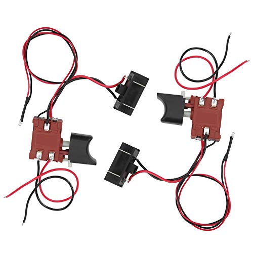 Scie alternative 2 pièces interrupteur de commande de vitesse avec lumière 12V-21V montage universel pour scie sabre électrique au Lithium