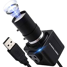 USB Camera 4K Ultra HD Webcam with 5-50mm Varifocal Lens USB Camera High Resolution 3840P Optical Web Camera,Manual Zoom Conference Webcam Support OPENCV on Mac/Window/Linux