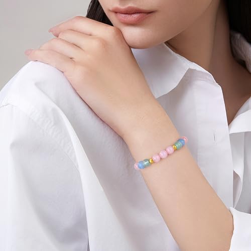 JoycuFF Gift For Friends, Women Friendship Gifts Idea, Bestie Daughter Mom Coworkers Birthday Gifts For Her, Mothers Day Christmas Healing Stone Beads Bracelet For Women3