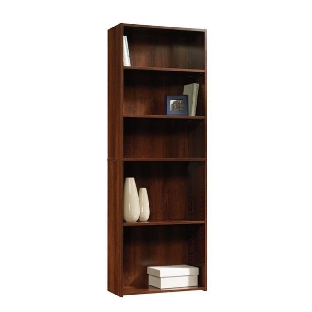 Pemberly RowEngineered Wood 5-Shelf Bookcase in Brook Cherry