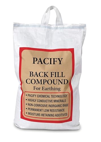 Image of Pacify Earthing Chemical /Back Fill Compound for Electrical Earthing 15 KG Bag | Compatible with 1mtr Earthing Electrode | To Enhance Conductivity | High Quality