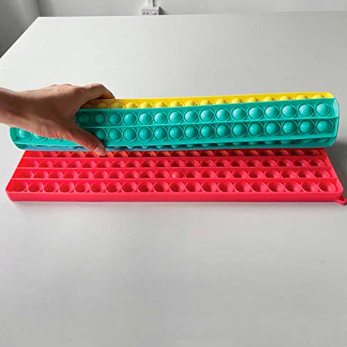 Image of Storite Pop It 400 Bubbles, Big Rainbow 400 Bubbles Popular Stress Relieving Fidget Toy Game for Kids & Adult, Autism Special Needs Stress Reliever & Anxiety Relief Toy (Rainbow, 40X40 CM)