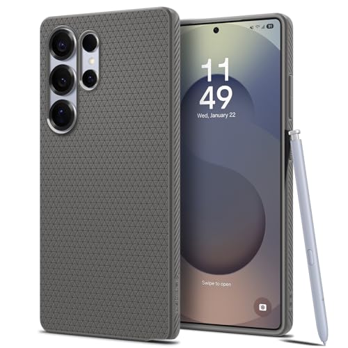 Image of Spigen Liquid Air for Samsung Galaxy S25 Ultra Case, Galaxy S25 Ultra Back Cover (2025) - TPU｜Marble Gray