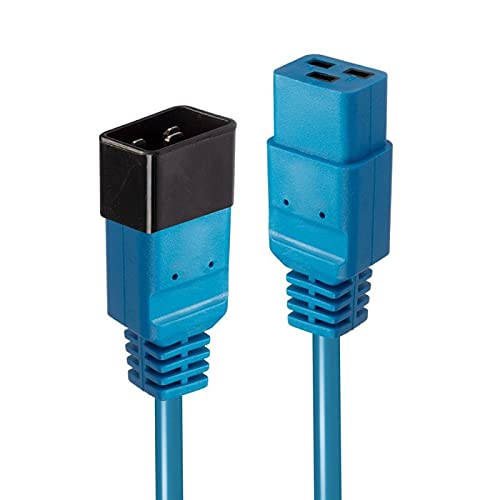 LINDY 2m IEC C19 to C20 Extension Cable, Blue