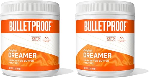 Image of Bulletproof Original Creamer, 14.8 Ounces, Keto Coffee Creamer with MCT Oil and Grass-Fed Butter, Supports Brain Function (Pack of 2)