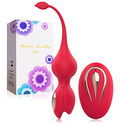 Kegel Exercise Weights for Women Tightening, Remote Controlled Kegel Balls for Beginner&Advanced, Silicone Ben Wa Balls Kegel Exercise Products, Doctor Recommended for Pelvic Exercise&Bladder Control
