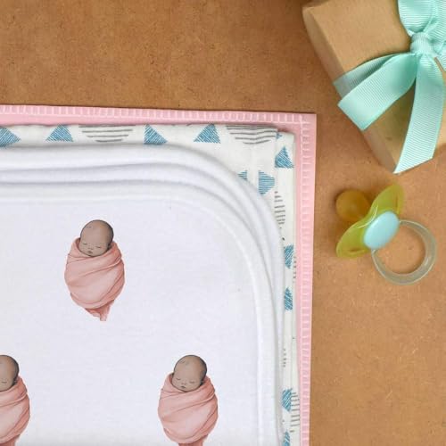Azeeda 'Baby in Pink Blanket' Baby Burp/Wash Cloth (BC00032005)3
