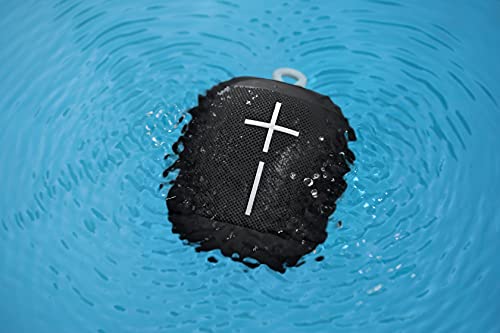 Ultimate Ears Wonderboom Portable Wireless Bluetooth Speaker, 360° Surround Sound, Waterproof, 2 Speaker Connection for Powerful Sound, 10 Hours Battery, Black