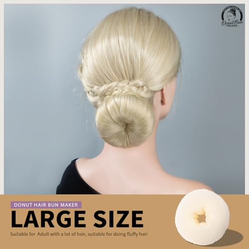 image for Teenitor 4pcs Hair Bun Shaper Set with Extra-large, Large, Medium, Sma