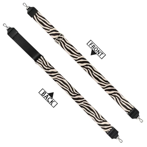 Image of Talayituse Brown Zebra Stripe Print Shoulder Strap Wide Purse Bag Strap Adjustable Replacement Belt Luggage Crossbody Shoulder Bag Strap for Women Girls