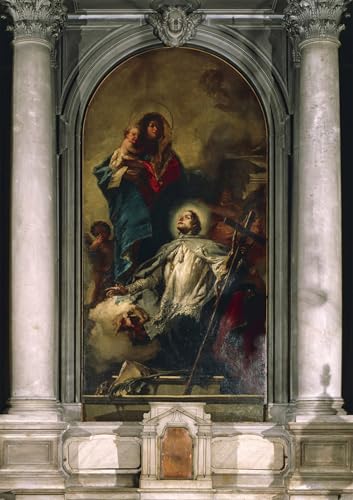 Cuadro de lienzo Virgen de Battista con acabado de galería