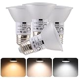 Lidesheng PAR20 LED Bulbs, Replacement 50W Halogen Flood Light, Dimmable LED Spotlight Bulb,3 Color Selectable 3000K/4200K/6000K,7W 550 Lumens,Wet Rated E26 Standard Base. (7W 3CCT 4 Pack)